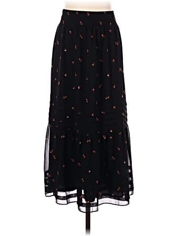 Madewell (Re)sourced Georgette Pintuck Maxi Skirt in Amie Floral (view 2)