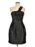 BCBGMAXAZRIA 100% Polyester Metallic Black Cocktail Dress Size 8 - photo 1