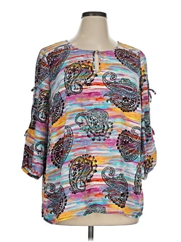 Investments 3/4 Sleeve Blouse (view 1)