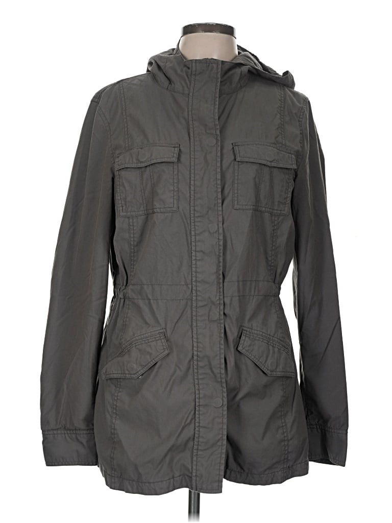 Pre-owned Prana Raincoat In Gray