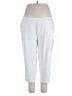 Susan Graver Solid White Active Pants Size 1X - photo 1