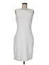 Calvin Klein Chevron-herringbone Silver Cocktail Dress Size 6 - photo 1