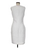 Calvin Klein Chevron-herringbone Silver Cocktail Dress Size 6 - photo 2