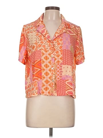 Rose + Olive Short Sleeve Blouse (view 1)