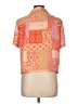 Rose + Olive 100% Polyester Color Block Orange Short Sleeve Blouse Size L - photo 2