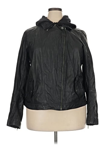 Caslon Leather Jacket (view 1)