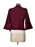 Studio One Burgundy 3/4 Sleeve Blouse Size 10 - photo 2