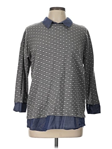 Ann Taylor Factory Long Sleeve Blouse (view 1)