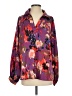 Unbranded 100% Polyester Print Purple 3/4 Sleeve Blouse Size 1 - photo 1