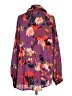 Unbranded 100% Polyester Print Purple 3/4 Sleeve Blouse Size 1 - photo 2
