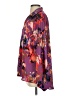 Unbranded 100% Polyester Print Purple 3/4 Sleeve Blouse Size 1 - photo 5