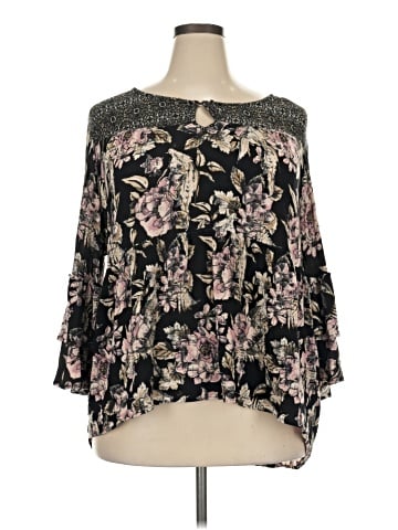Cato 3/4 Sleeve Blouse (view 1)
