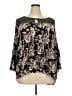Cato 100% Rayon Black 3/4 Sleeve Blouse Size 22 - photo 1