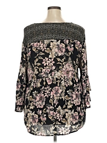 Cato 3/4 Sleeve Blouse (view 2)