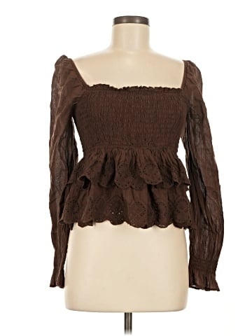 American Eagle Outfitters Long Sleeve Blouse (view 1)