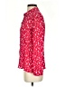 Tocca 100% Silk Hearts Red 3/4 Sleeve Silk Top Size 4 - photo 5