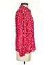 Tocca 100% Silk Hearts Red 3/4 Sleeve Silk Top Size 4 - photo 4
