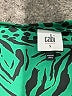 CAbi 100% Polyester Animal Print Green Short Sleeve Blouse Size S - photo 7