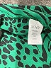 CAbi 100% Polyester Animal Print Green Short Sleeve Blouse Size S - photo 8