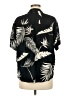 Volcom 100% Viscose Tropical Black Short Sleeve Blouse Size M - photo 2