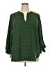 MICHAEL Michael Kors 100% Polyester Green 3/4 Sleeve Blouse Size 2X - photo 1