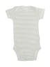 Carter's 100% Cotton Stripes Ivory Short Sleeve Onesie Size Newborn - photo 1