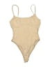 showpo Tan Bodysuit Size 6 - photo 1