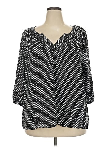 Anne Carson 3/4 Sleeve Blouse (view 1)