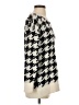 Lou & Grey 100% Nylon Houndstooth Silver White Pullover Sweater Size XS - photo 4