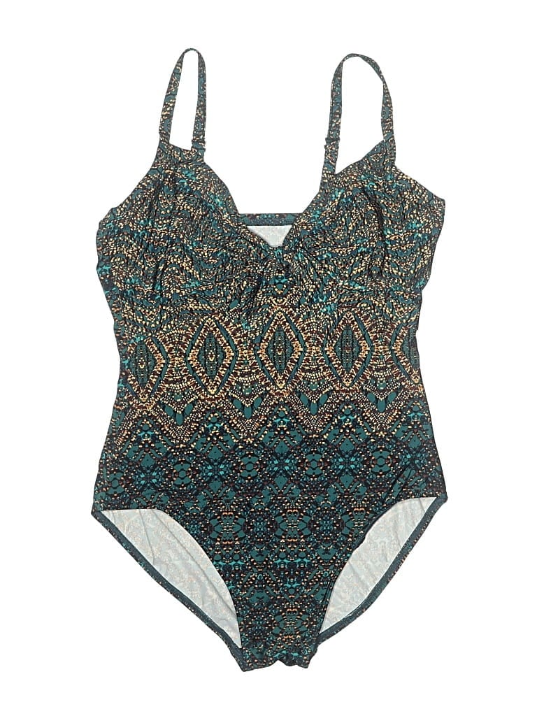 Pre-owned Miraclesuit One Piece Swimsuit In Teal