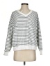 Unbranded 100% Polyester Stripes Silver Pullover Sweater Size S - photo 1