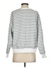 Unbranded 100% Polyester Stripes Silver Pullover Sweater Size S - photo 2
