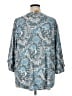 Ruby Rd. Blue 3/4 Sleeve Blouse Size 1X - photo 2