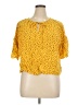 Levi's Yellow Short Sleeve Blouse Size XL - photo 1
