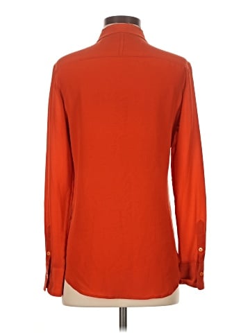 T. Babaton Long Sleeve Silk Top (view 2)