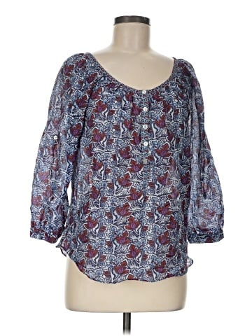 Velvet 3/4 Sleeve Blouse (view 1)