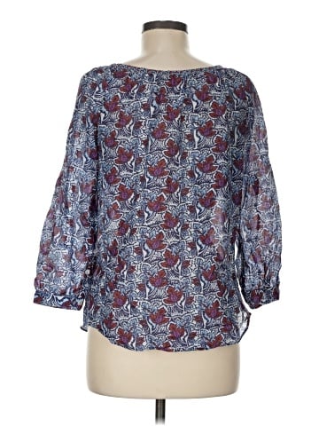 Velvet 3/4 Sleeve Blouse (view 2)