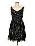 BCBGeneration 100% Polyester Graphic Black Cocktail Dress Size 12 - photo 1