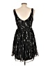 BCBGeneration 100% Polyester Graphic Black Cocktail Dress Size 12 - photo 2