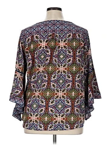 NY Collection 3/4 Sleeve Blouse (view 2)