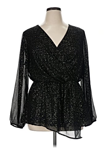 Lane Bryant Long Sleeve Blouse (view 1)
