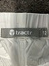 Tractr 100% Cotton Ivory White Cargo Pants Size 12 - photo 3