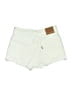 Levi's 100% Cotton Ivory Denim Shorts Size 26 waist - photo 2