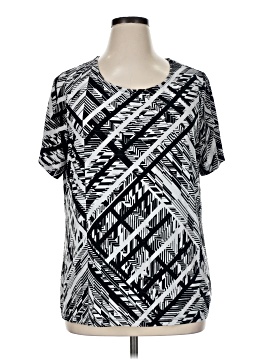 Jm Collection Short Sleeve Blouse