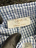 IANA Checkered-gingham Blue Casual Pants Size 6 - photo 3