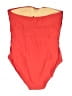J.Crew Color Block Red One Piece Swimsuit Size 12 - photo 2