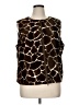 Jordan Animal Print Brown Cardigan Size 1X - photo 1