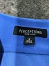 Perceptions Blue 3/4 Sleeve Top Size S - photo 7