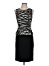 DKNYC 100% Polyester Animal Print Black Cocktail Dress Size 4 - photo 1