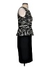 DKNYC 100% Polyester Animal Print Black Cocktail Dress Size 4 - photo 4